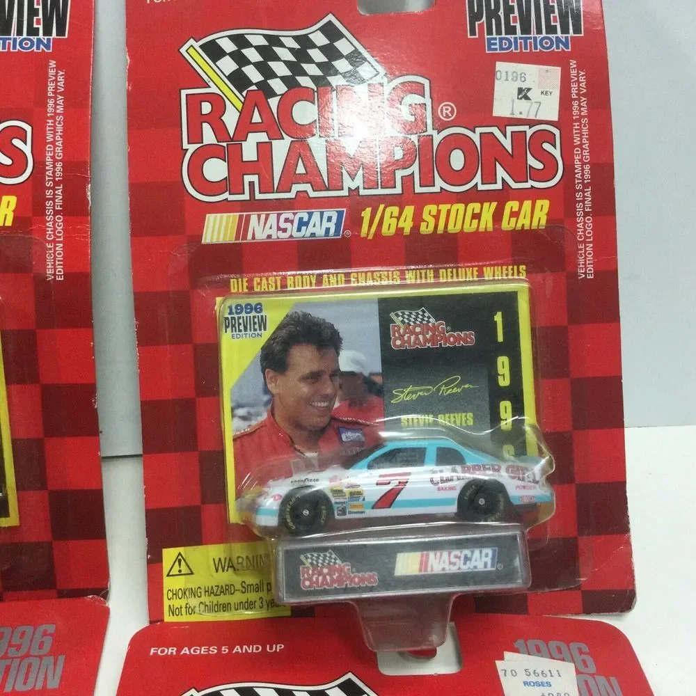 1996 Racing Champions 1/64 Stock Car‎ #47 #7 #63 #99 Fuller Reeves Markham Allen